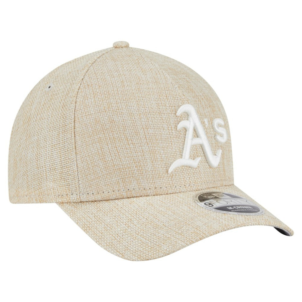 Athletics New Era Cotton Weave M-Crown A-Frame 9FORTY Adjustable Hat - MLB Hats