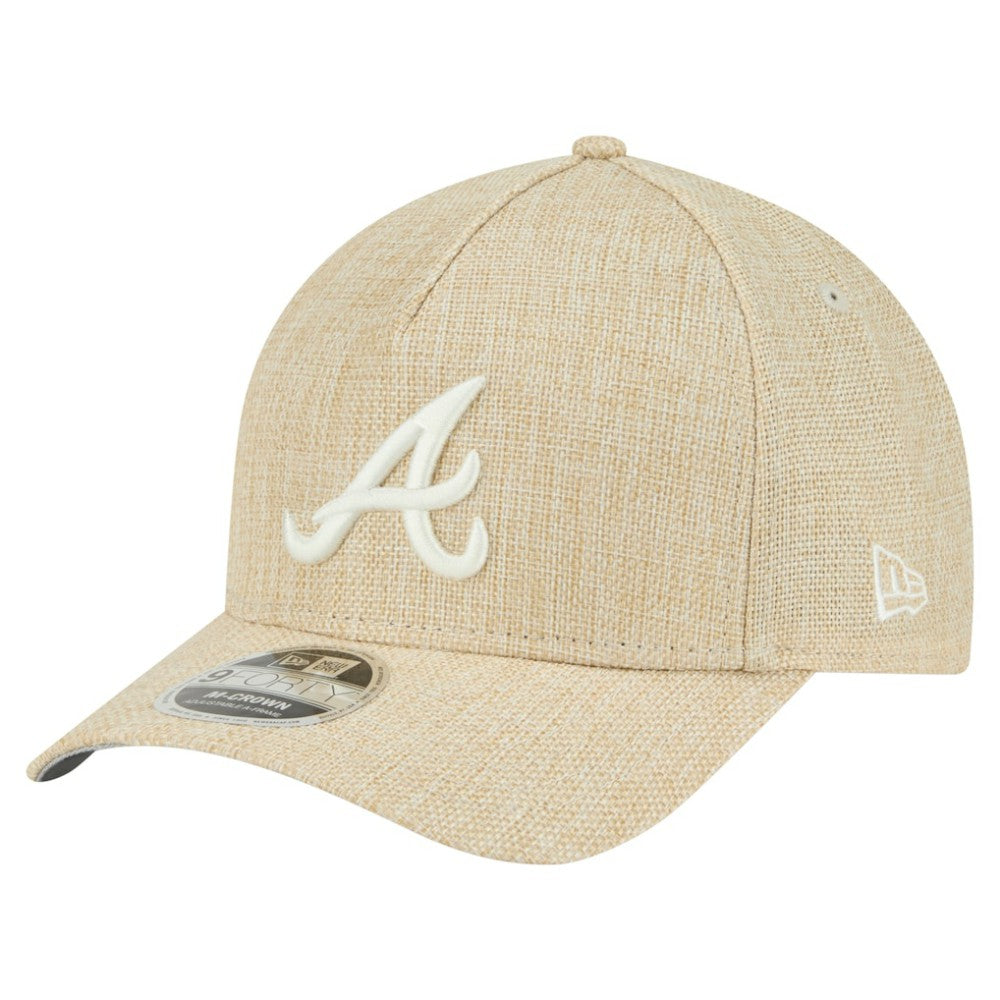 Atlanta Braves New Era Cotton Weave M-Crown A-Frame 9FORTY Adjustable Hat - MLB Hats