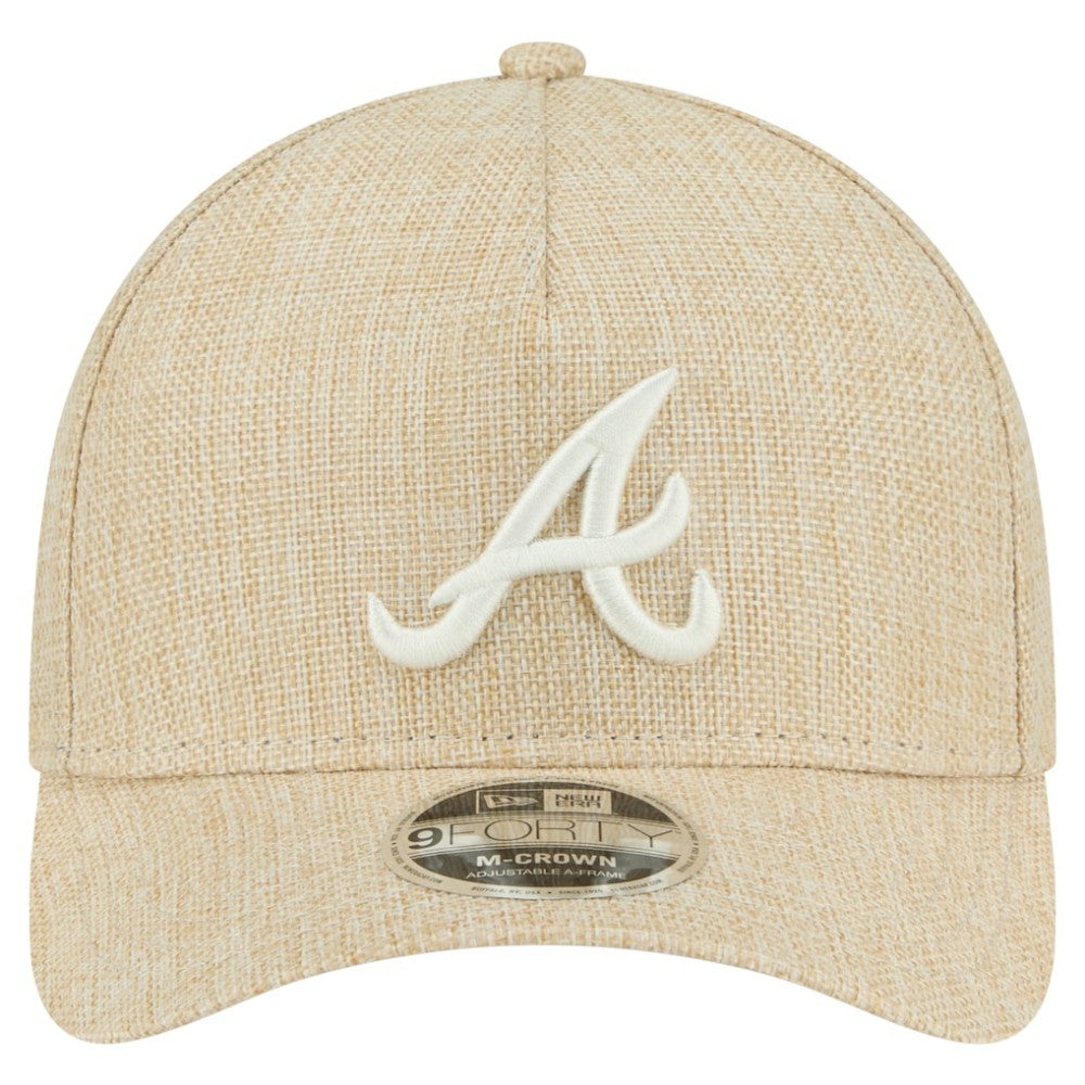 Atlanta Braves New Era Cotton Weave M-Crown A-Frame 9FORTY Adjustable Hat - MLB Hats