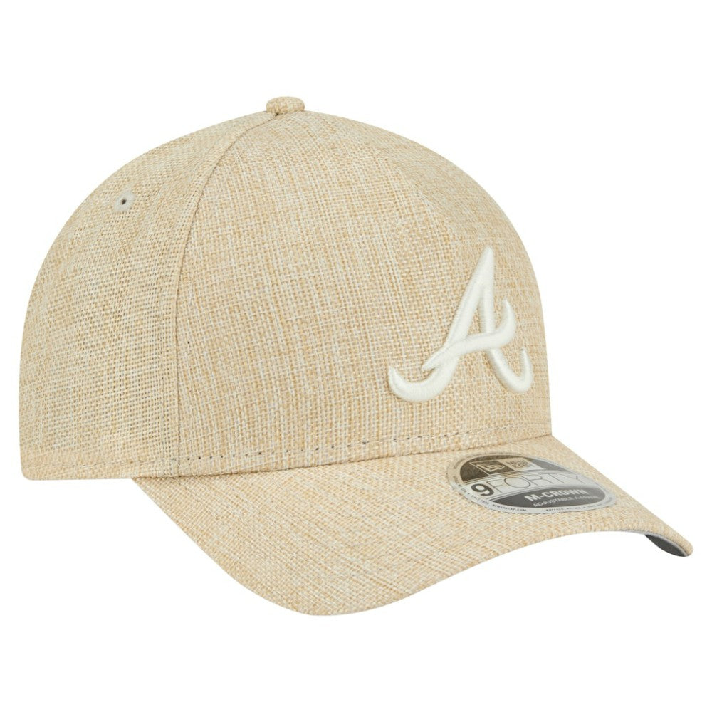 Atlanta Braves New Era Cotton Weave M-Crown A-Frame 9FORTY Adjustable Hat - MLB Hats