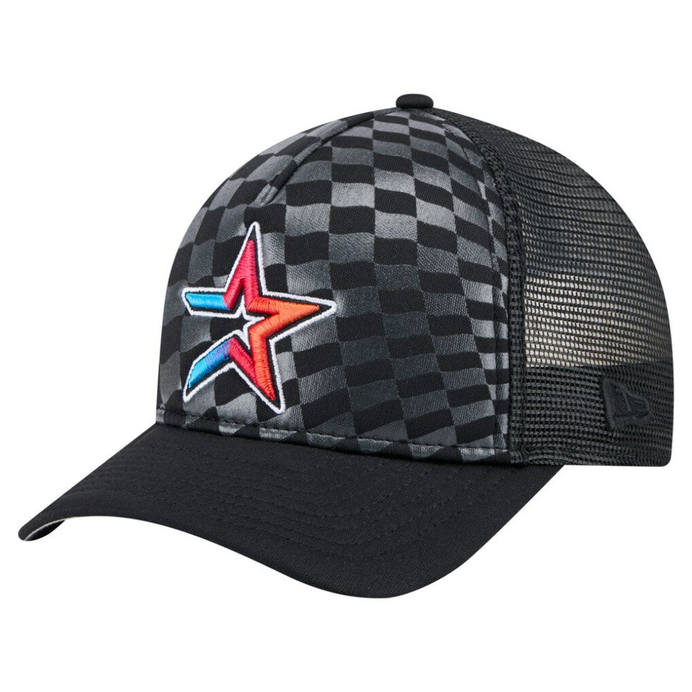 Houston Astros New Era Gradient 9FORTY A-Frame M-Crown Trucker Adjustable Hat - MLB Hats
