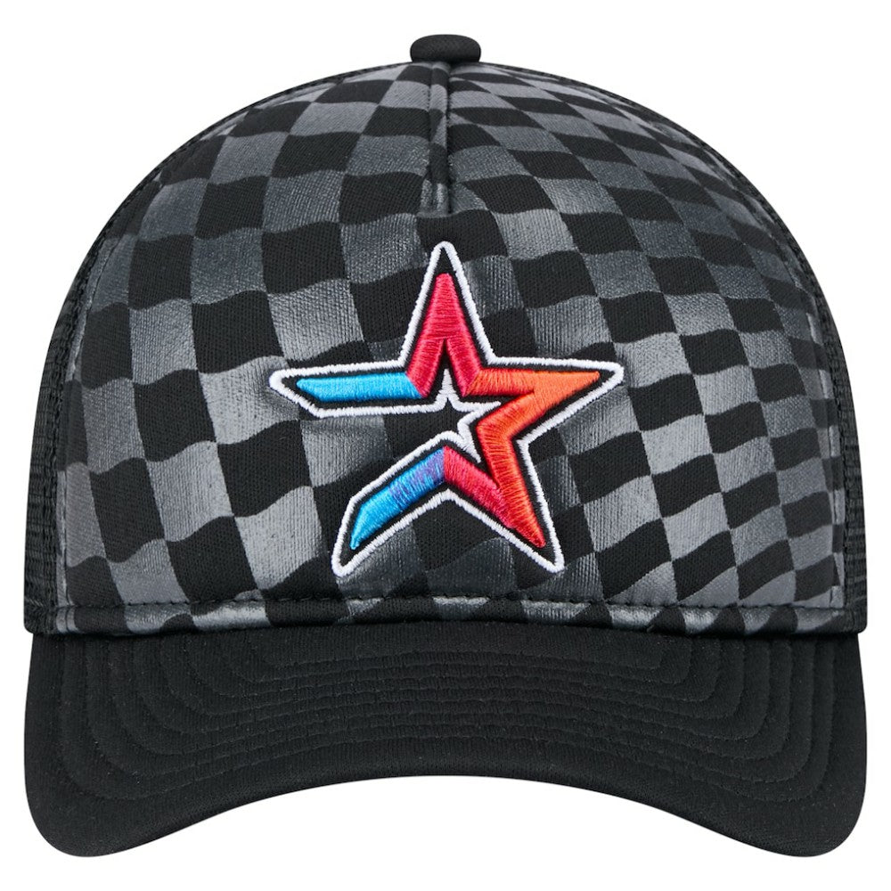 Houston Astros New Era Gradient 9FORTY A-Frame M-Crown Trucker Adjustable Hat - MLB Hats