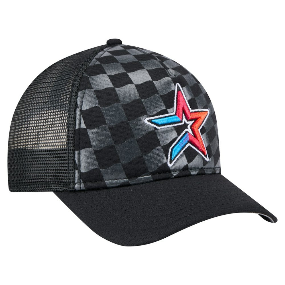 Houston Astros New Era Gradient 9FORTY A-Frame M-Crown Trucker Adjustable Hat - MLB Hats