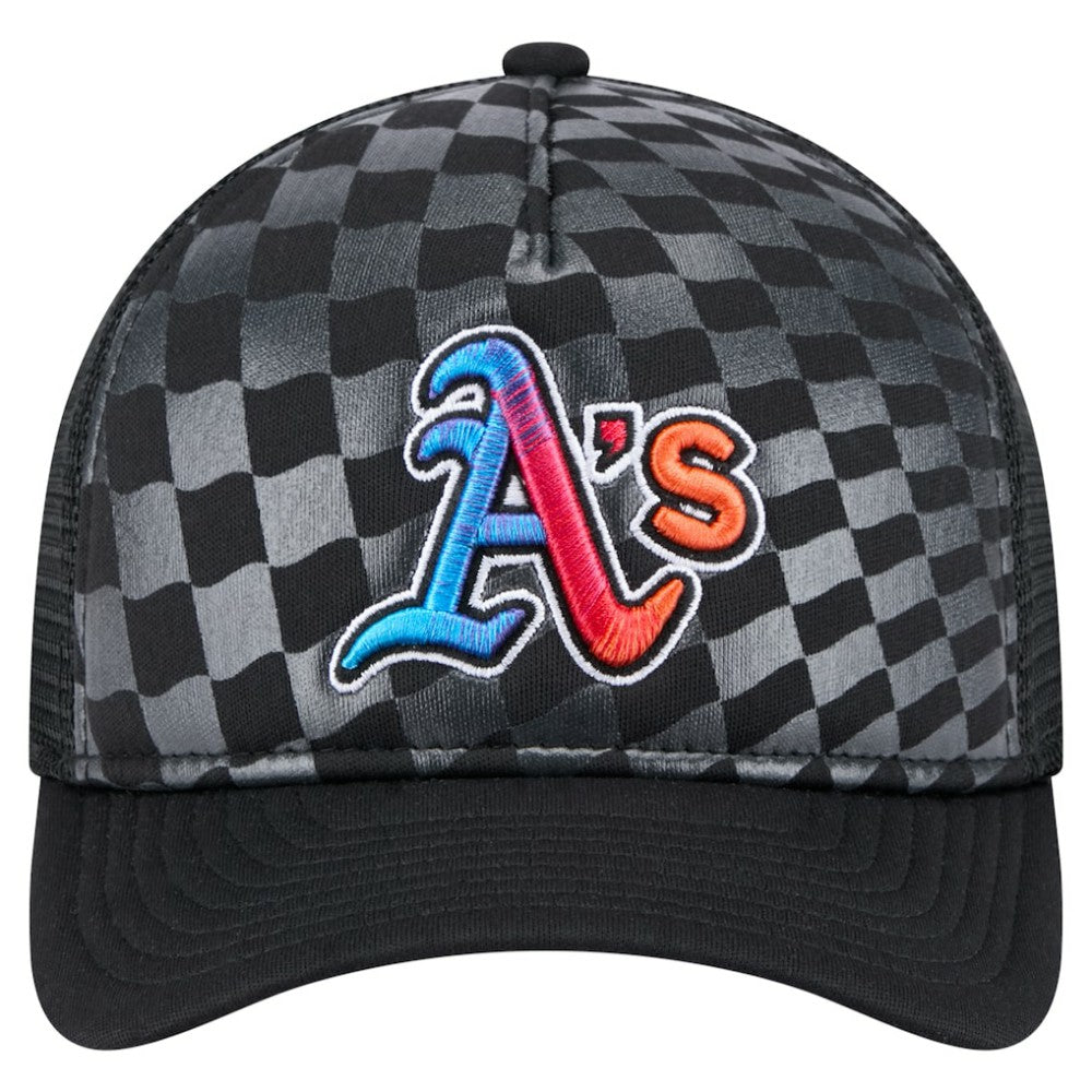 Athletics New Era Gradient 9FORTY A-Frame M-Crown Trucker Adjustable Hat - MLB Hats