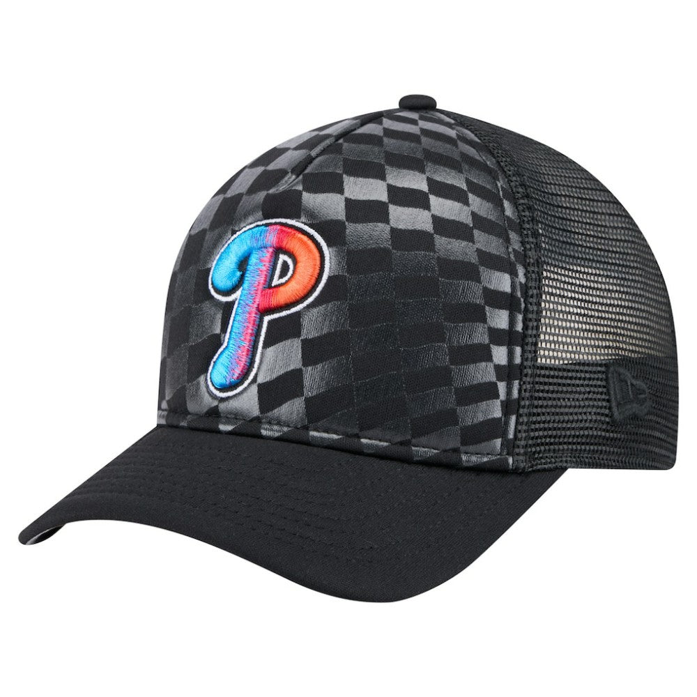 Philadelphia Phillies New Era Gradient 9FORTY A-Frame M-Crown Trucker Adjustable Hat - MLB Hats