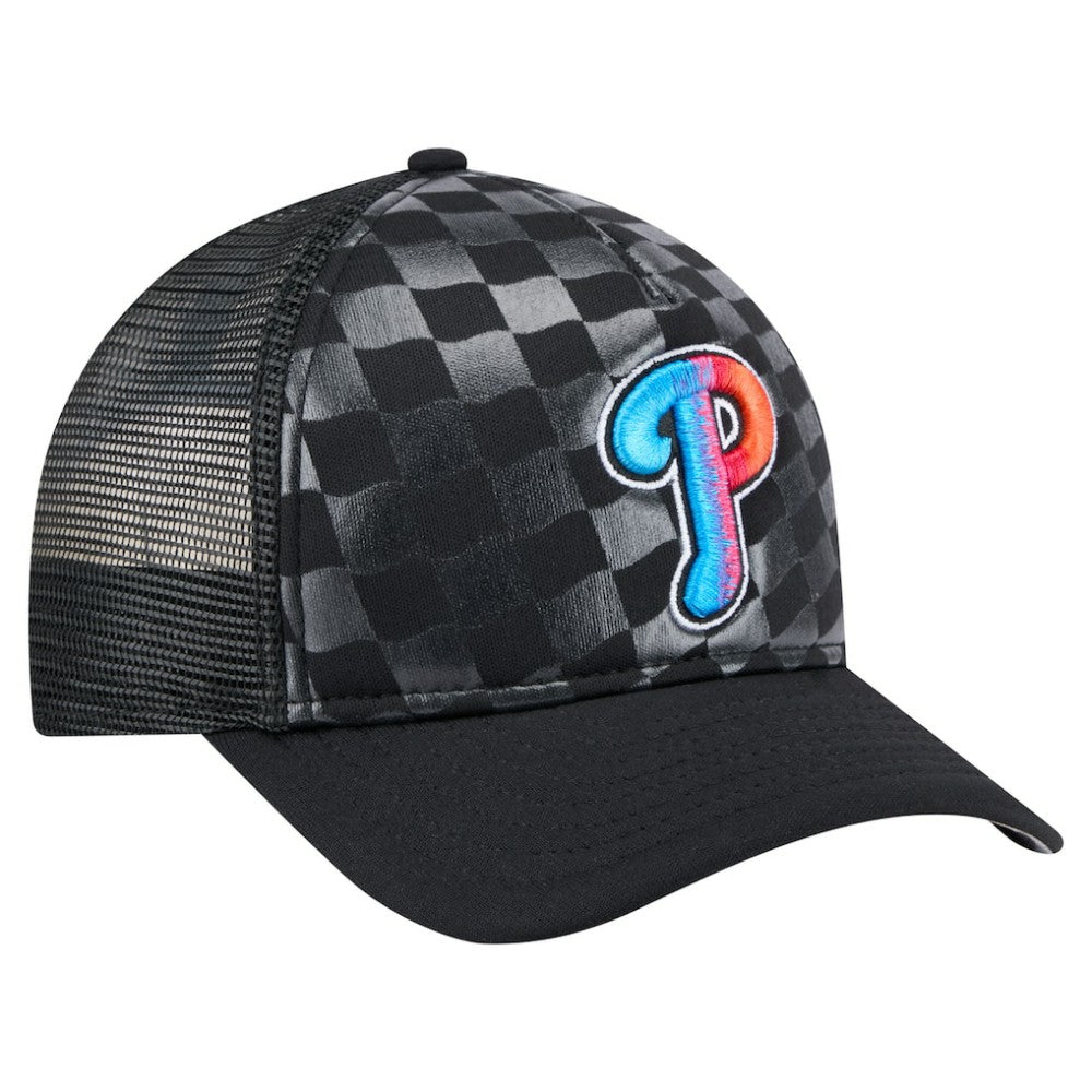 Philadelphia Phillies New Era Gradient 9FORTY A-Frame M-Crown Trucker Adjustable Hat - MLB Hats