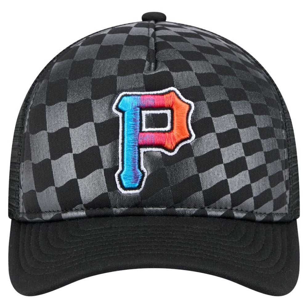 Pittsburgh Pirates New Era Gradient 9FORTY A-Frame M-Crown Trucker Adjustable Hat - MLB Hats