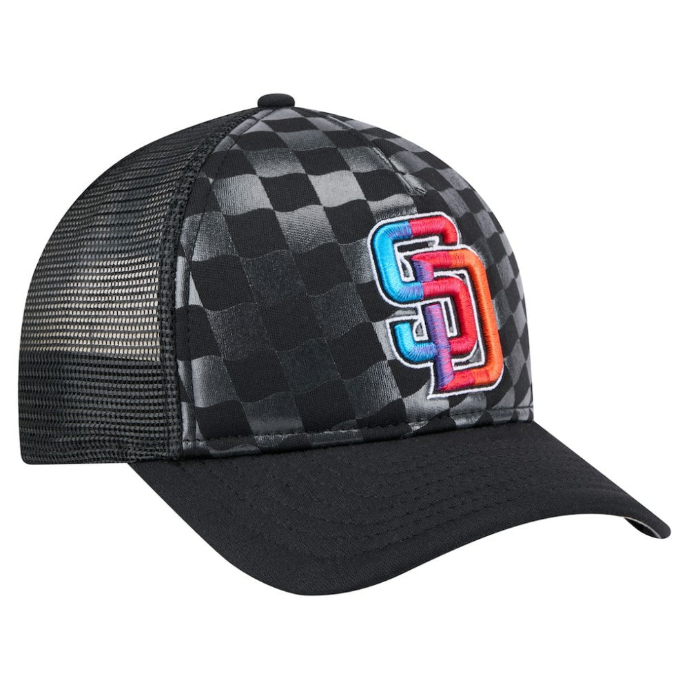 San Diego Padres New Era Gradient 9FORTY A-Frame M-Crown Trucker Adjustable Hat - MLB Hats