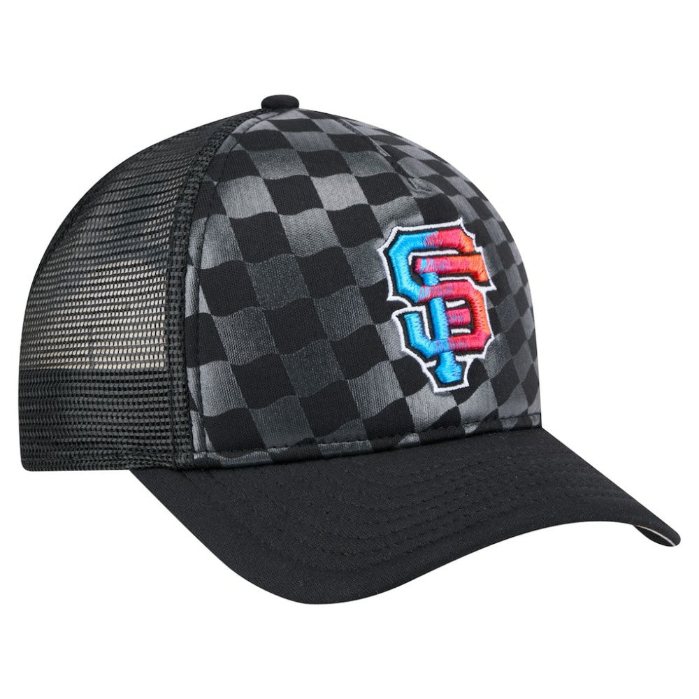 San Francisco Giants New Era Gradient 9FORTY A-Frame M-Crown Trucker Adjustable Hat - MLB Hats
