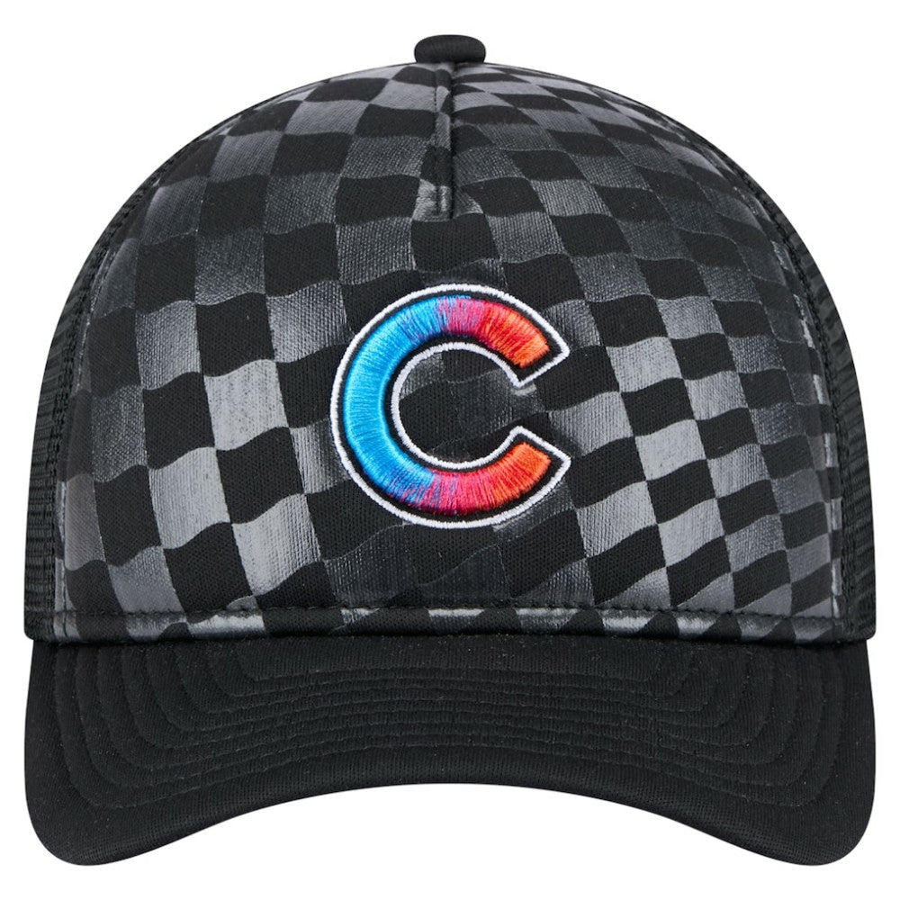 Chicago Cubs New Era Gradient 9FORTY A-Frame M-Crown Trucker Adjustable Hat - MLB Hats