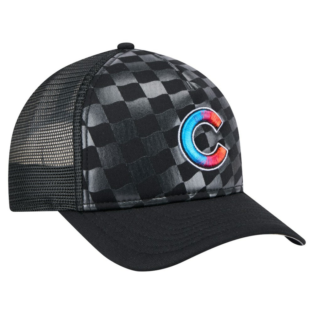 Chicago Cubs New Era Gradient 9FORTY A-Frame M-Crown Trucker Adjustable Hat - MLB Hats