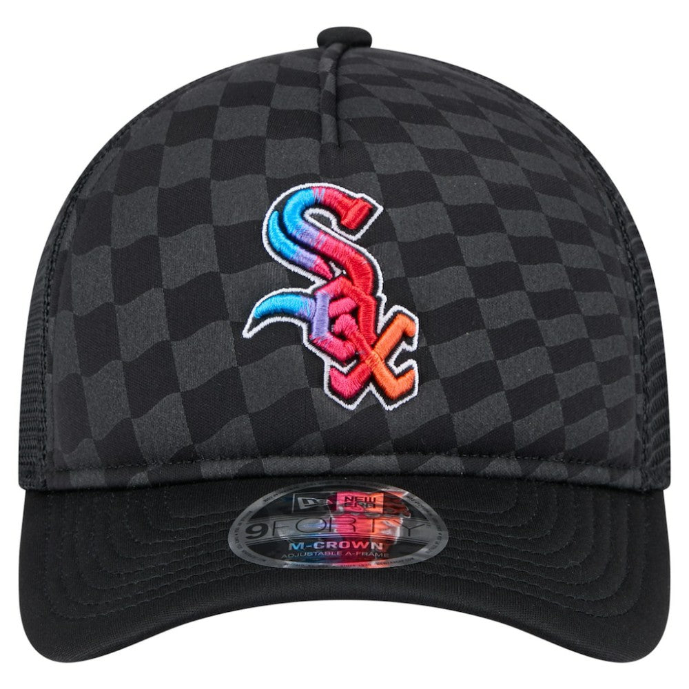 Chicago White Sox New Era Gradient 9FORTY A-Frame M-Crown Trucker Adjustable Hat - MLB Hats