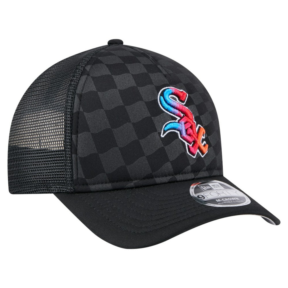 Chicago White Sox New Era Gradient 9FORTY A-Frame M-Crown Trucker Adjustable Hat - MLB Hats