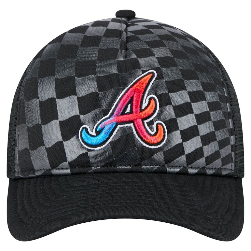 Atlanta Braves New Era Gradient 9FORTY A-Frame M-Crown Trucker Adjustable Hat - MLB Hats