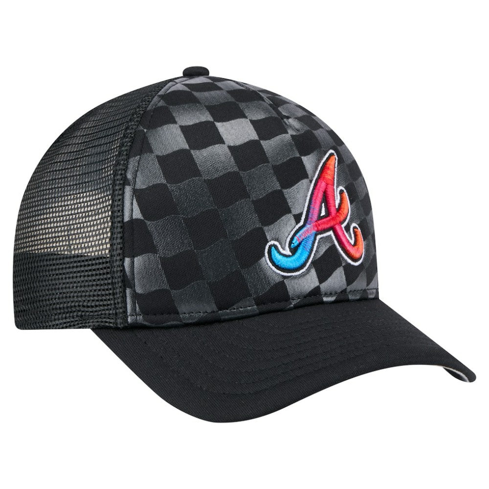 Atlanta Braves New Era Gradient 9FORTY A-Frame M-Crown Trucker Adjustable Hat - MLB Hats