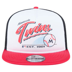 Minnesota Twins New Era Retro Script Trucker 9FIFTY Snapback Hat - MLB Hats