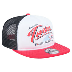 Minnesota Twins New Era Retro Script Trucker 9FIFTY Snapback Hat - MLB Hats