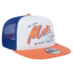 New York Mets New Era Retro Script Trucker 9FIFTY Snapback Hat - MLB Hats
