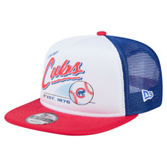 Chicago Cubs New Era Retro Script Trucker 9FIFTY Snapback Hat - MLB Hats