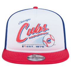 Chicago Cubs New Era Retro Script Trucker 9FIFTY Snapback Hat - MLB Hats