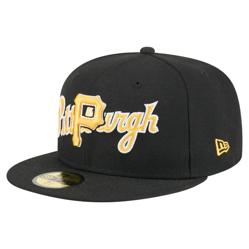 Pittsburgh Pirates New Era Overlap 59FIFTY Fitted Hat - MLB Hats