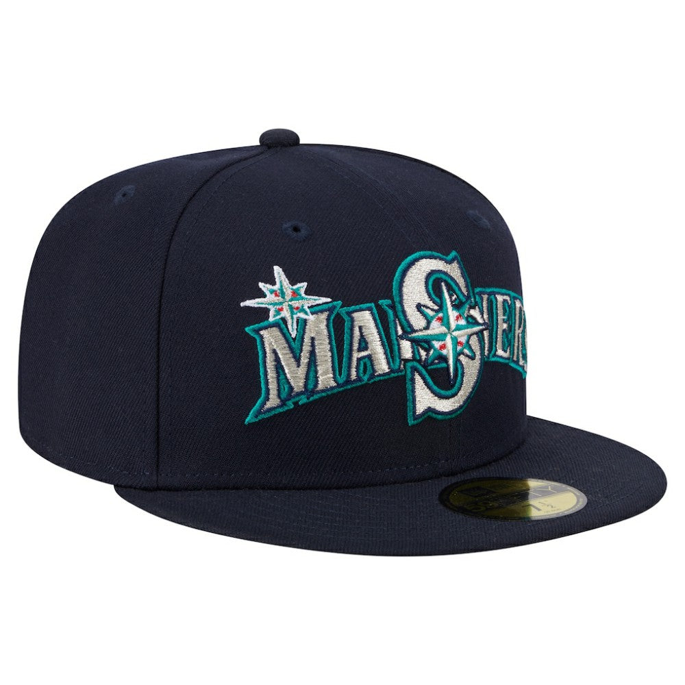 Seattle Mariners New Era Overlap 59FIFTY Fitted Hat - MLB Hats