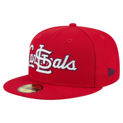 St. Louis Cardinals New Era Overlap 59FIFTY Fitted Hat - MLB Hats