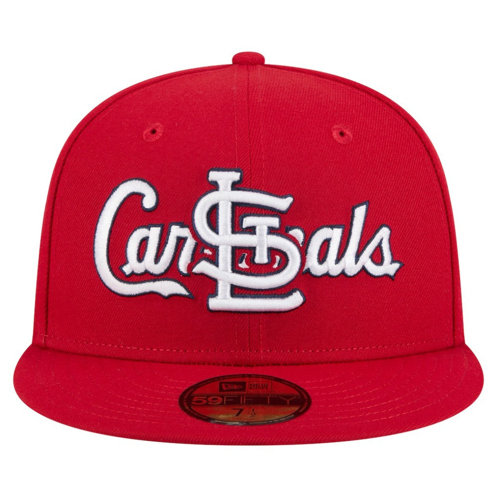 St. Louis Cardinals New Era Overlap 59FIFTY Fitted Hat - MLB Hats