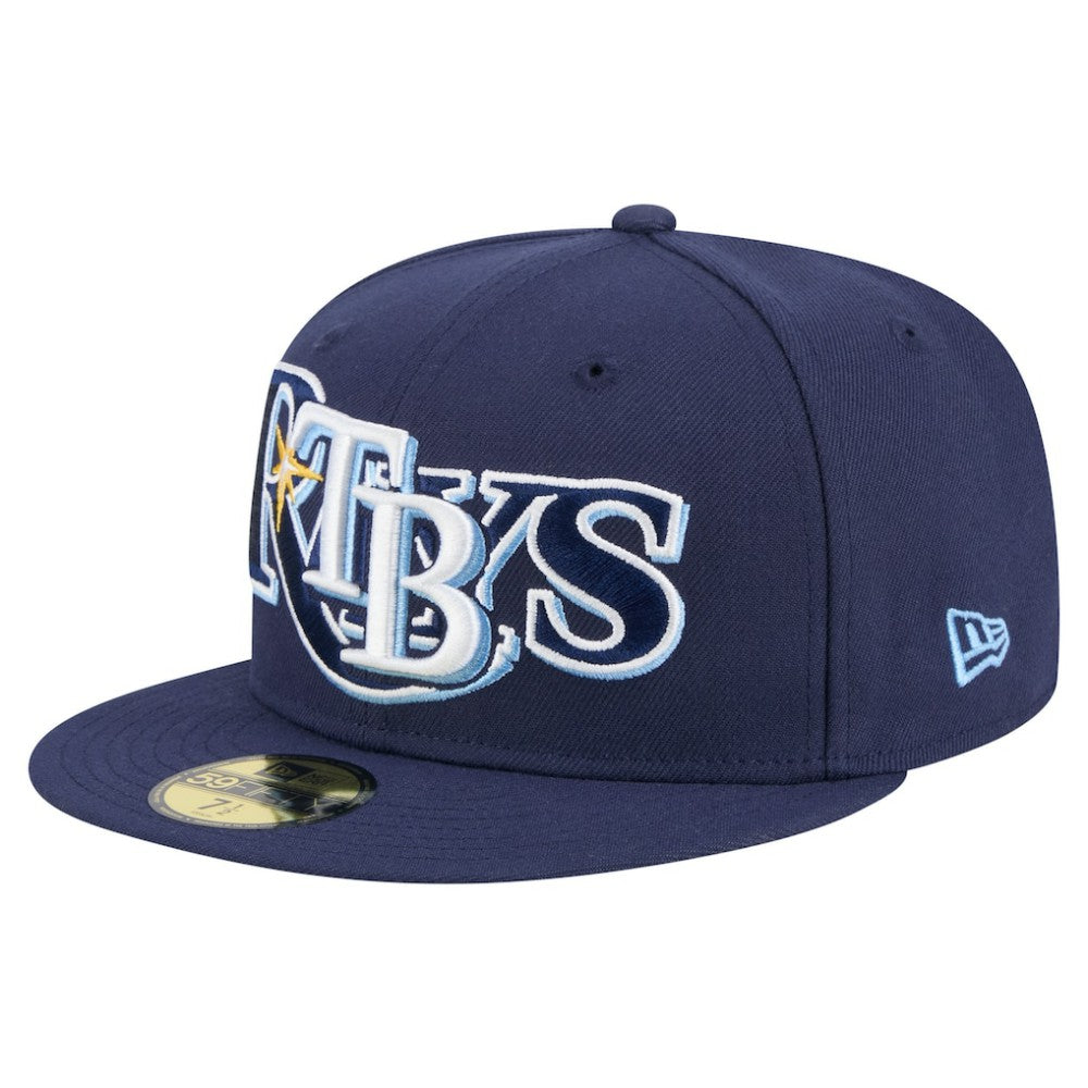 Tampa Bay Rays New Era Overlap 59FIFTY Fitted Hat - MLB Hats
