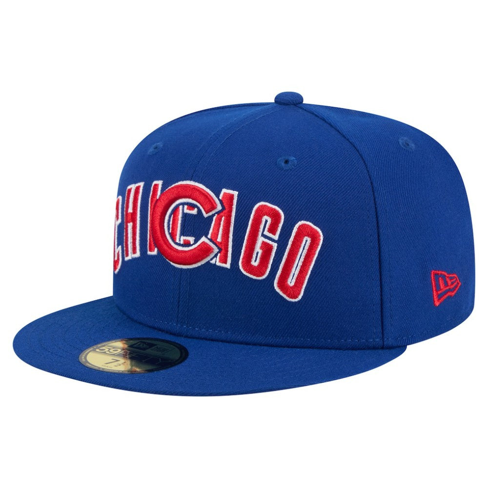 Chicago Cubs New Era Overlap 59FIFTY Fitted Hat - MLB Hats