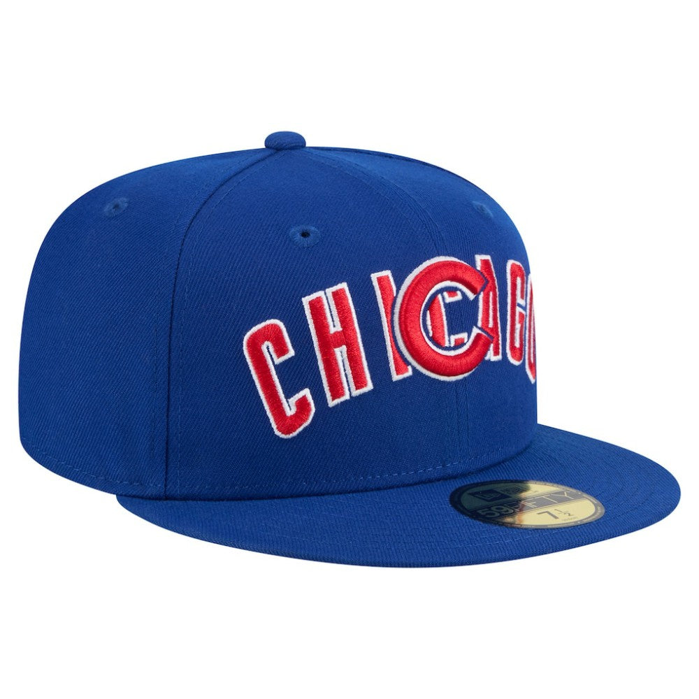 Chicago Cubs New Era Overlap 59FIFTY Fitted Hat - MLB Hats