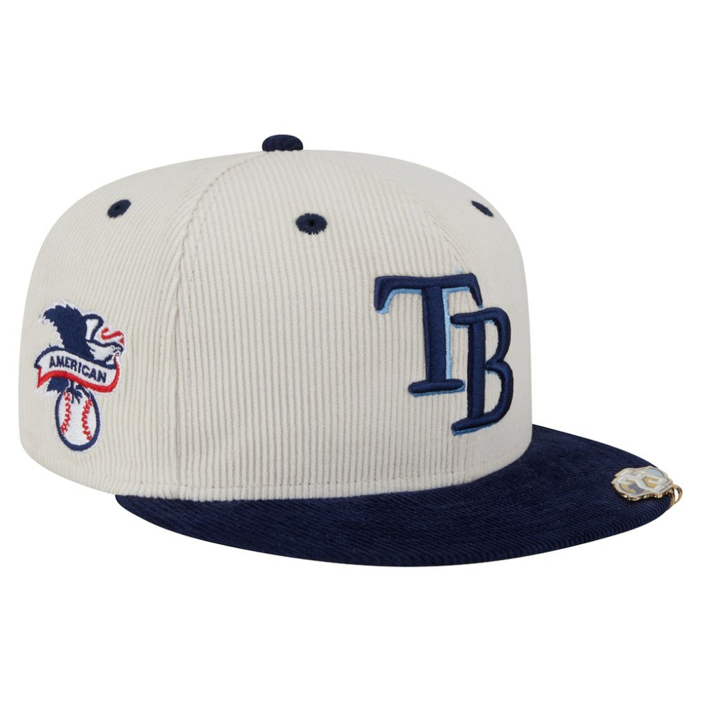 Tampa Bay Rays New Era Two-Tone Corduroy 59FIFTY Fitted Hat - MLB Hats
