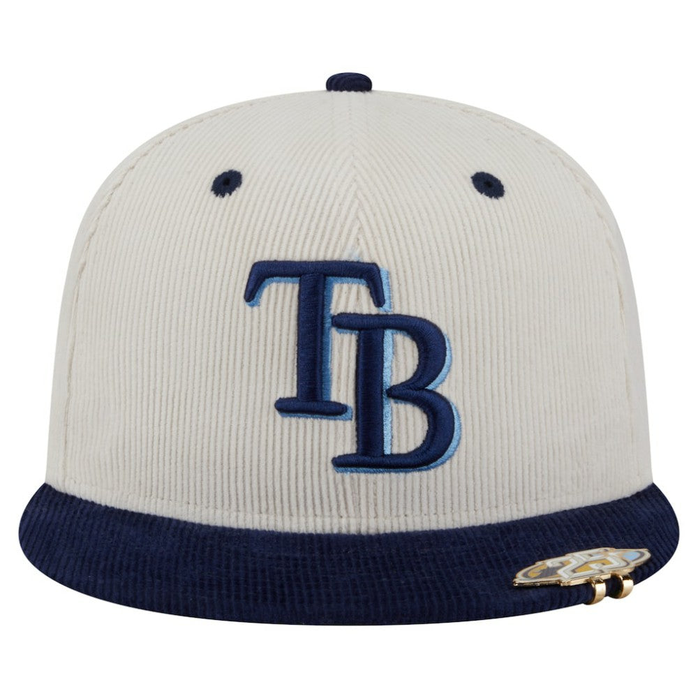 Tampa Bay Rays New Era Two-Tone Corduroy 59FIFTY Fitted Hat - MLB Hats