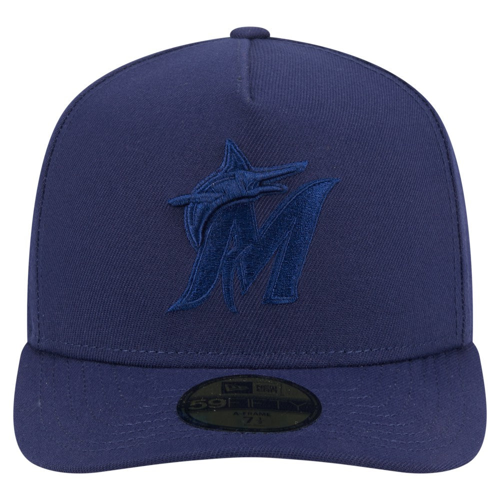Miami Marlins New Era Color Pack A-Frame 59FIFTY Fitted Hat - MLB Hats