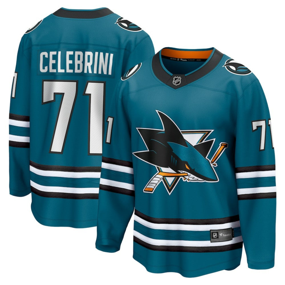 Macklin Celebrini San Jose Sharks Fanatics Home Breakaway Jersey – Teal -  NHL Jerseys