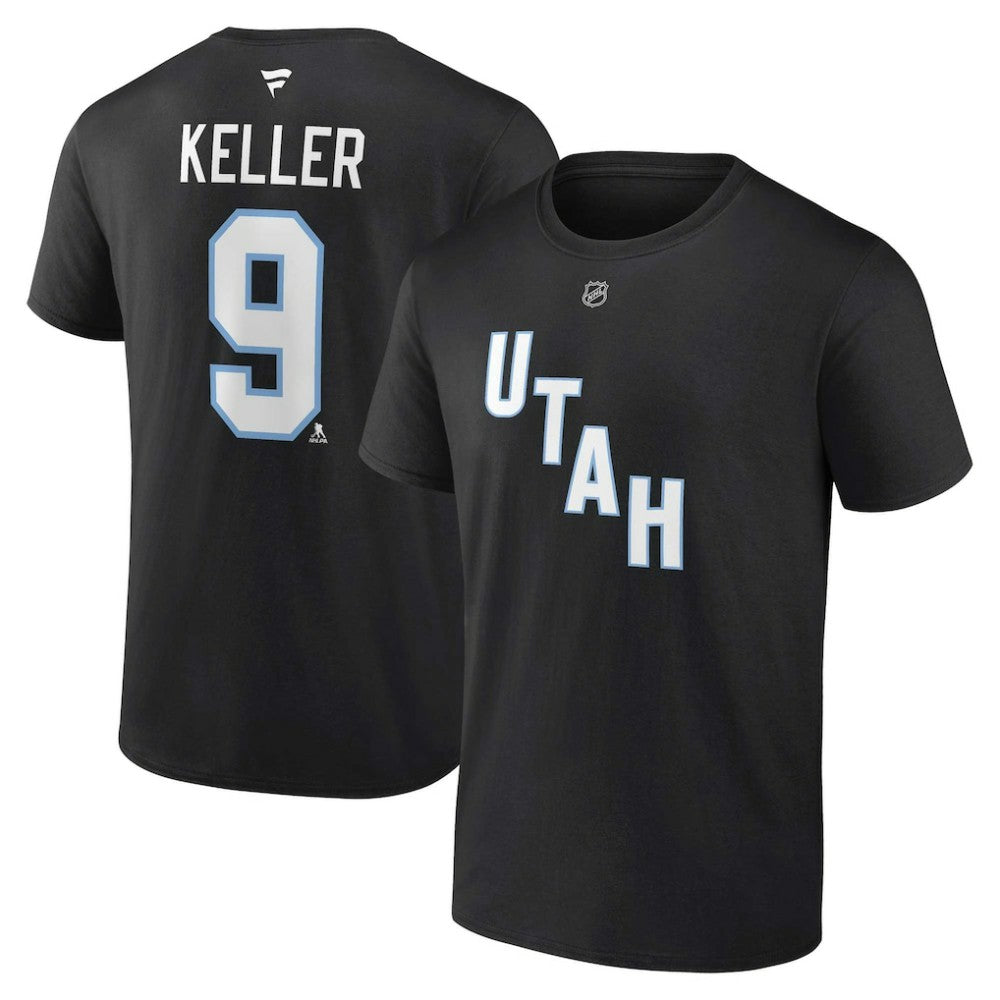 Clayton Keller Utah Mammoth Fanatics Authentic Stack Name & Number T-Shirt -  NHL T-shirts