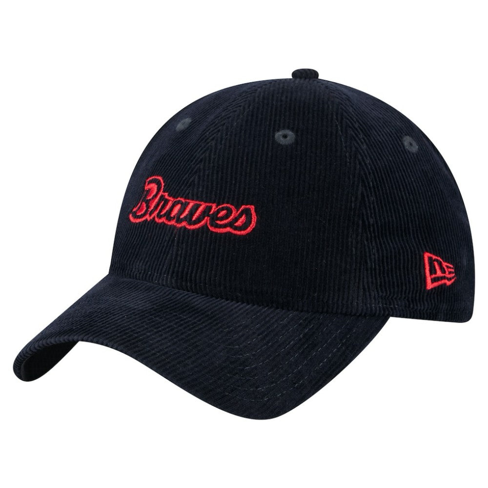 Atlanta Braves New Era Women's Corduroy 9TWENTY Adjustable Hat - MLB Hats