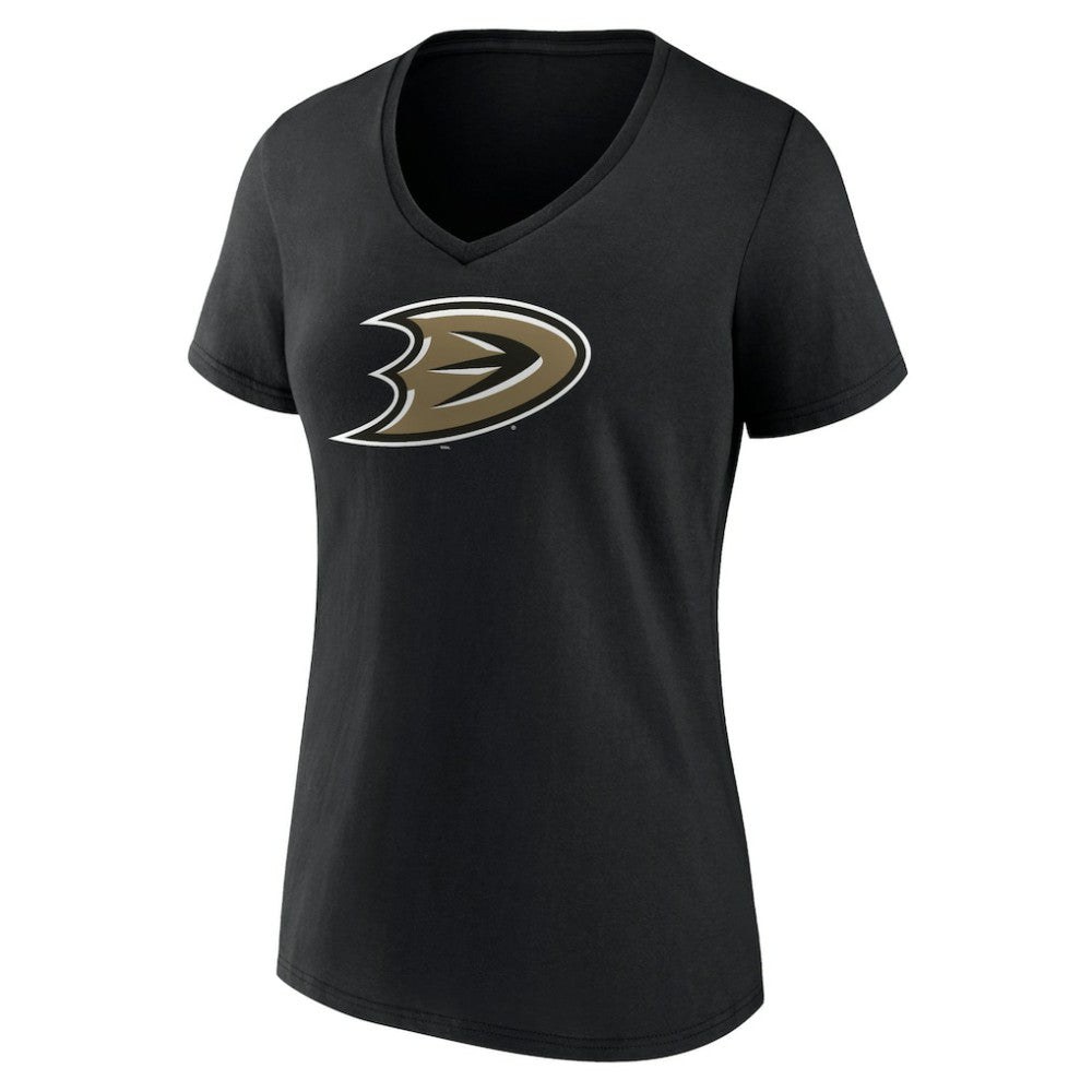 Anaheim Ducks Women's Secondary Logo V-Neck T-Shirt – Black -  NHL T-shirts