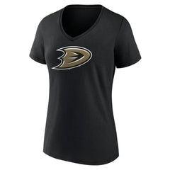 Anaheim Ducks Women's Secondary Logo V-Neck T-Shirt – Black -  NHL T-shirts