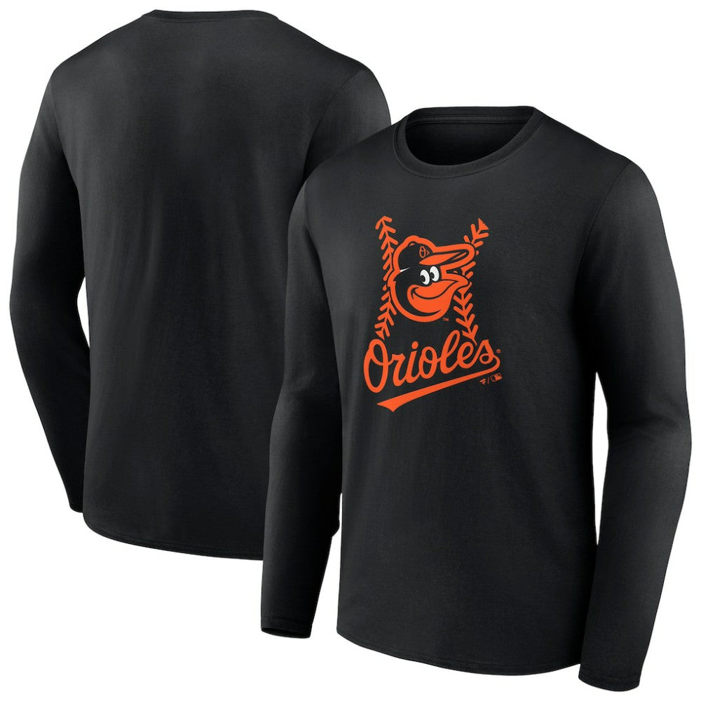 Baltimore Orioles Fastball Long Sleeve T-Shirt - MLB T-shirts