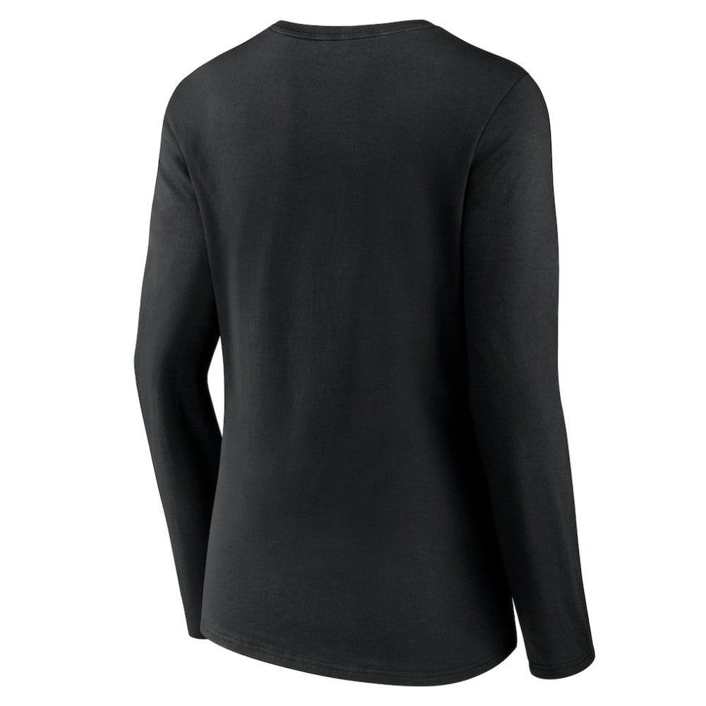 Baltimore Orioles Women's Fastball Long Sleeve V-Neck T-Shirt - MLB T-shirts