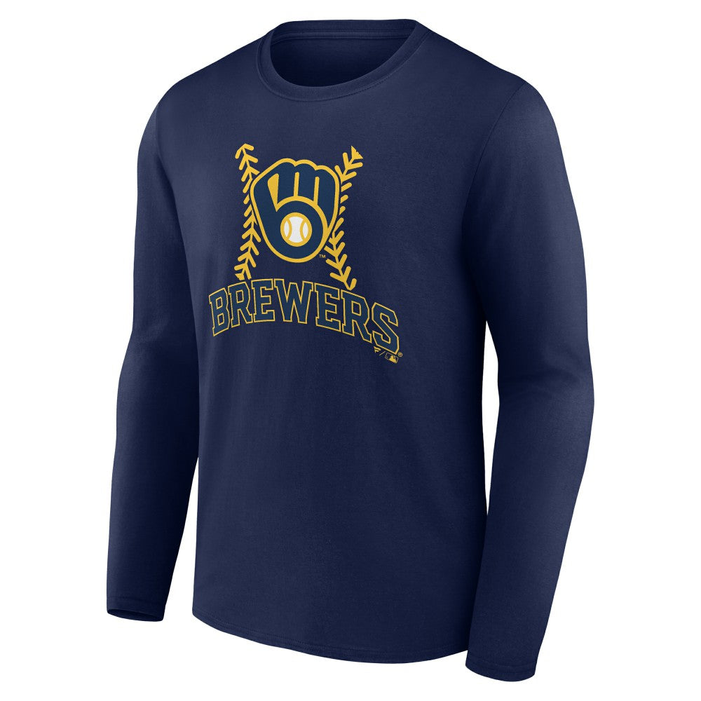 Milwaukee Brewers Fastball Long Sleeve T-Shirt - MLB T-shirts