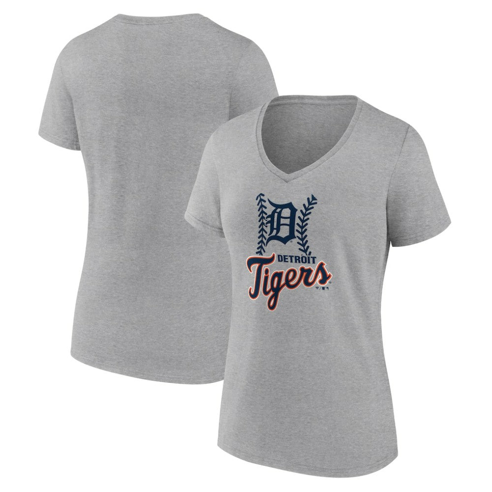 Detroit Tigers Women's Fastball V-Neck T-Shirt - MLB T-shirts