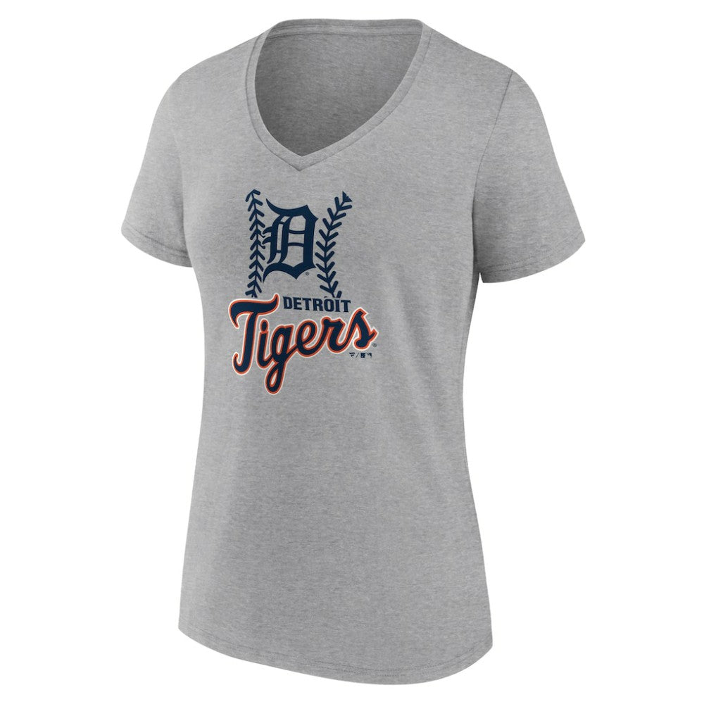 Detroit Tigers Women's Fastball V-Neck T-Shirt - MLB T-shirts