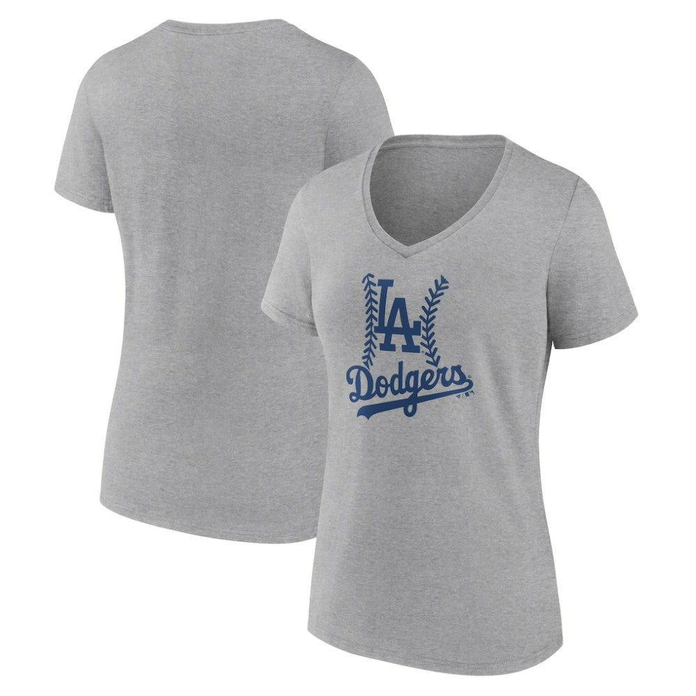Los Angeles Dodgers Women's Fastball V-Neck T-Shirt - MLB T-shirts