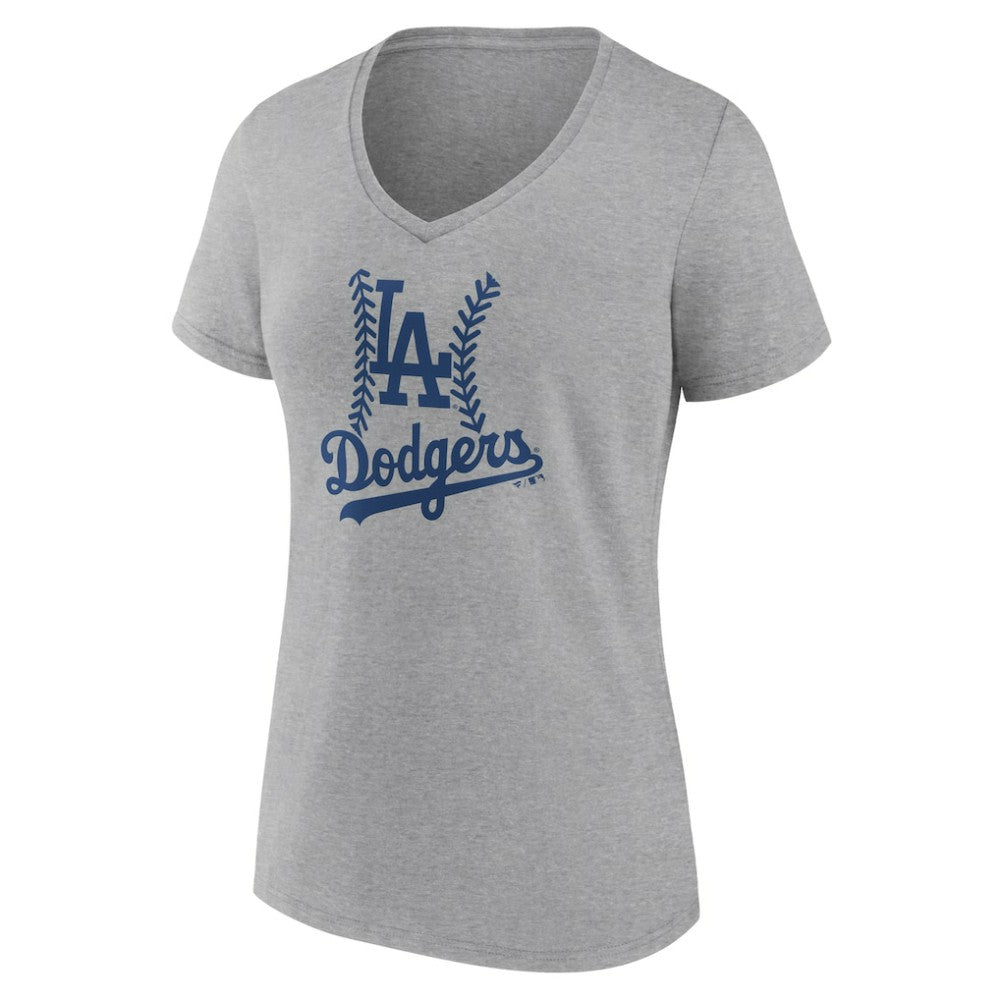 Los Angeles Dodgers Women's Fastball V-Neck T-Shirt - MLB T-shirts