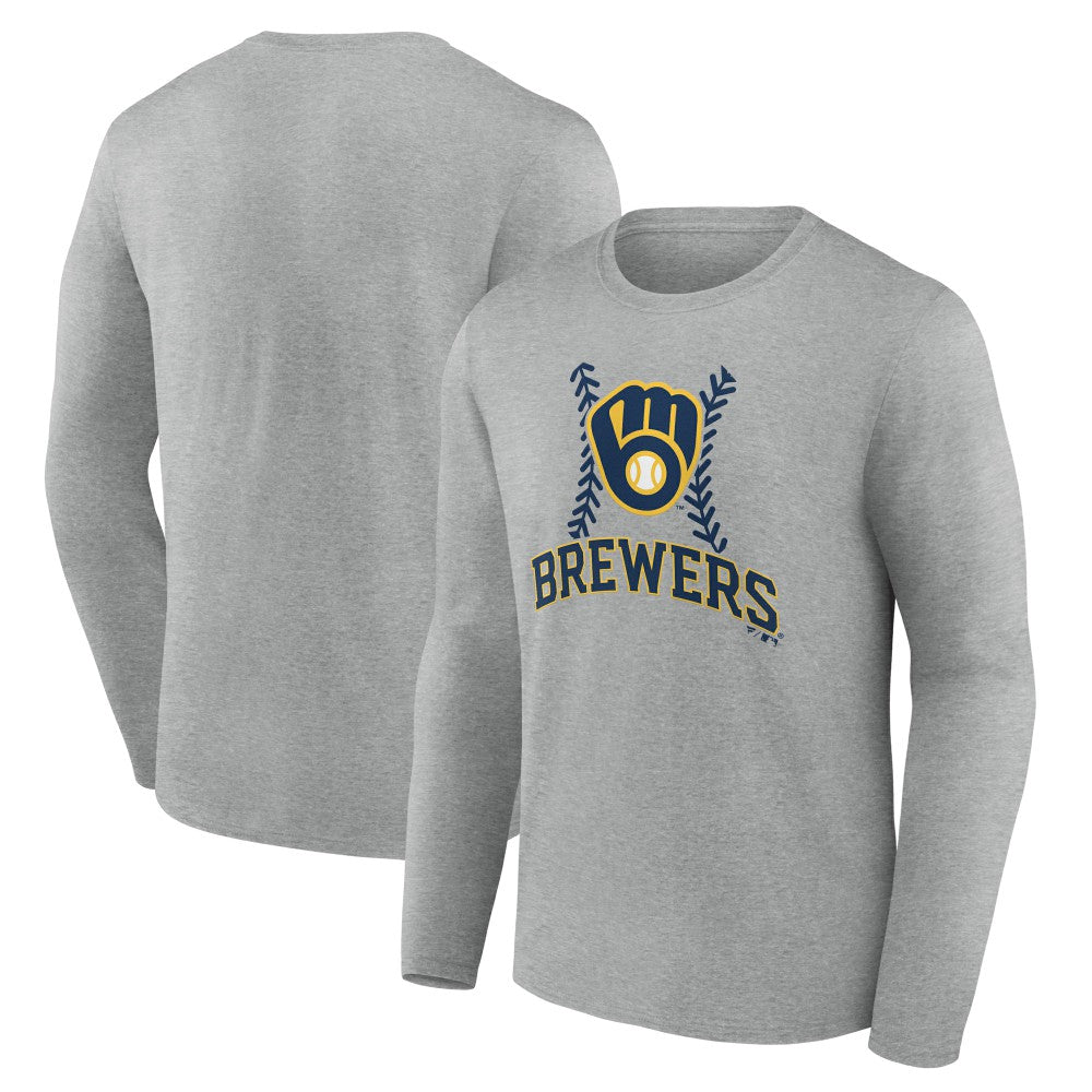 Milwaukee Brewers Fastball Long Sleeve T-Shirt - MLB T-shirts