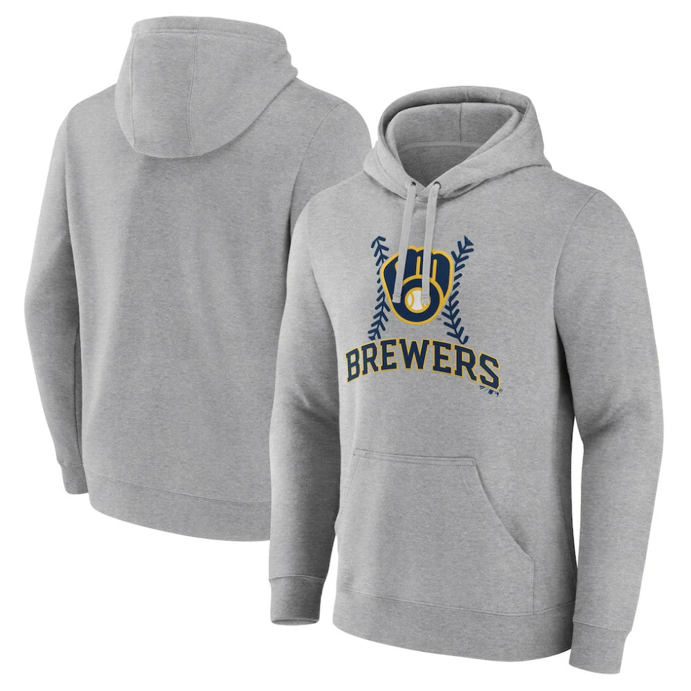 Milwaukee Brewers Fastball Pullover Hoodie - MLB Hoodies