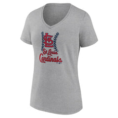 St. Louis Cardinals Women's Fastball V-Neck T-Shirt - MLB T-shirts