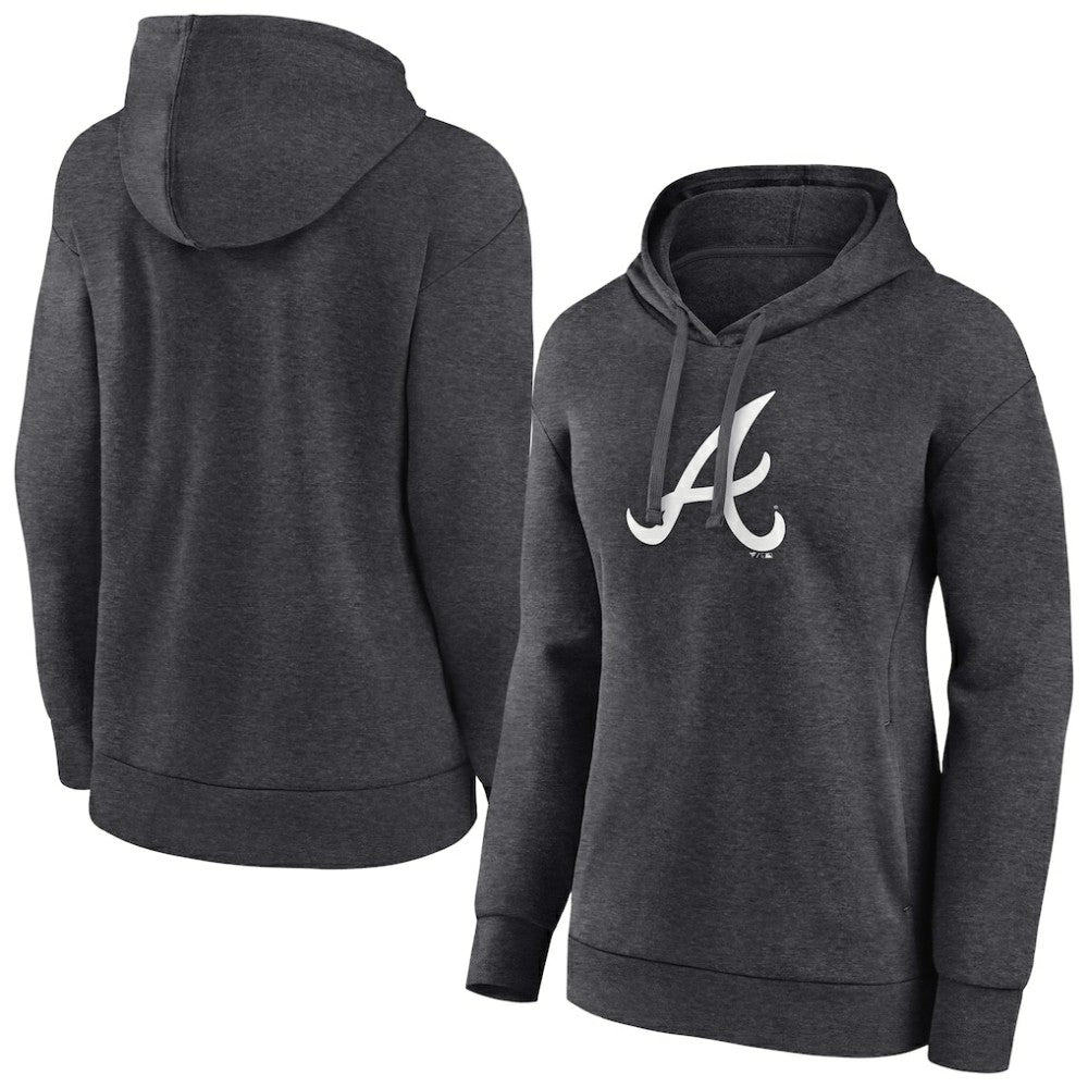 Atlanta Braves Women's Monochrome Pullover Hoodie - MLB Hoodies